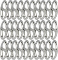 Small Carabiner Clips 1.6 inch Metal Double Sided Spring Gate Snap Hooks by Bytiyar