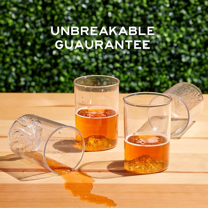 North Drinkware Pacific Northwest Unbreakable Outdoor Cup Set of 4. Featuring - Image 2