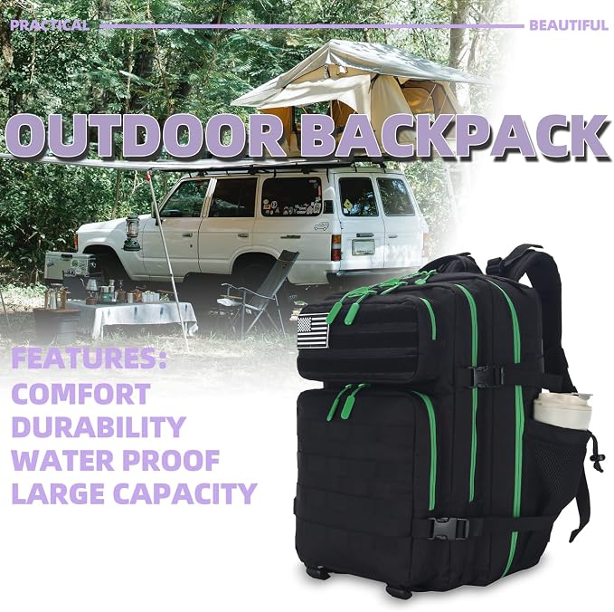 Lovelinks21 25L Tactical Military Backpack Small Travel Rucksack - Image 6