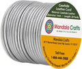 Mandala Crafts Round Genuine Silver Leather Cord by MandalaCrafts