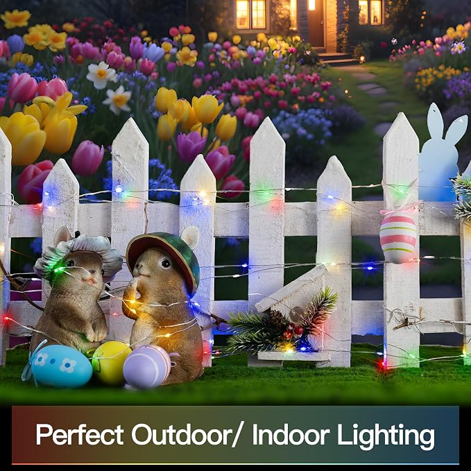 suddus 33ft 100 LED Outdoor String Lights, Led Twinkle Lights - Image 7