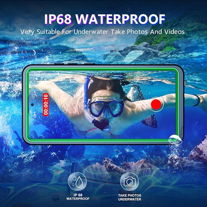 Temdan Designed for Samsung Galaxy S25 Ultra Case Waterproof, Built-in Lens & - Image 3