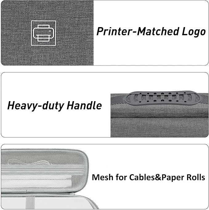 Klawdsky Hard Portable Printer Case Compatible - Image 7