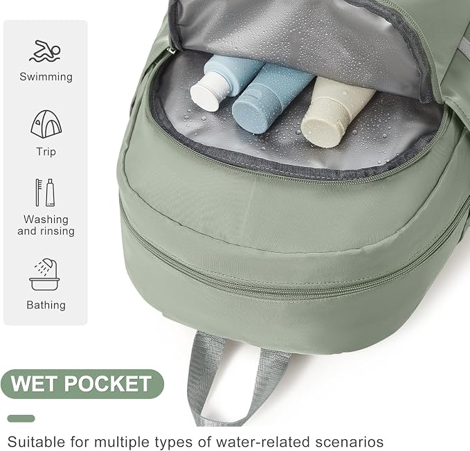 coofay Gym Backpack For Women Waterproof Sports Backpack - Image 4