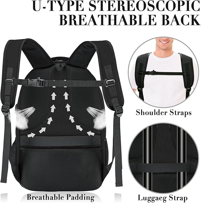 BIKROD 45L Extra Large Travel Laptop Backpack - Image 3