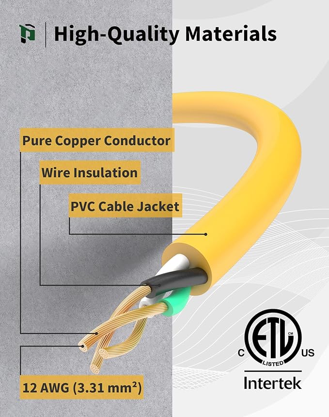 15Ft 12 Gauge Outdoor Extension Cord - Image 3