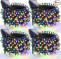 OZS 4 Pack 320LED Solar Christmas String Lights Outdoor, Waterproof 8 Modes by OZS