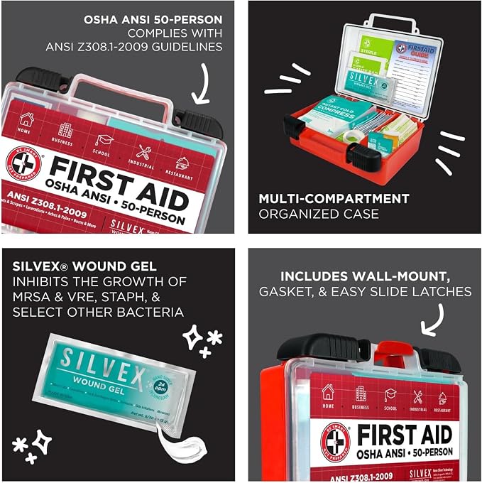 Be Smart Get Prepared OSHA/ANSI First Aid Kit - Image 4
