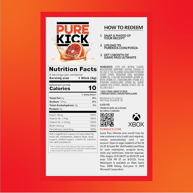 Pure Kick Forza Fuel Limited Edition Energy, Blood Orange Energy & Sonic - Image 3