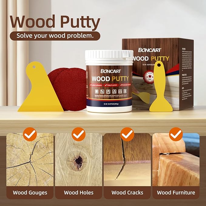 BONCART Wood Filler, 9.87 Ounces - Image 2