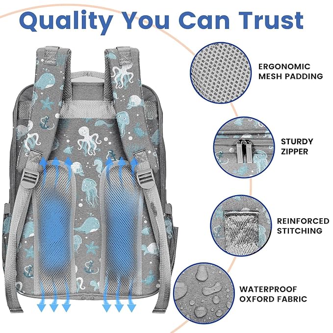 PILLANI Baby Diaper Bag Backpack - Image 6