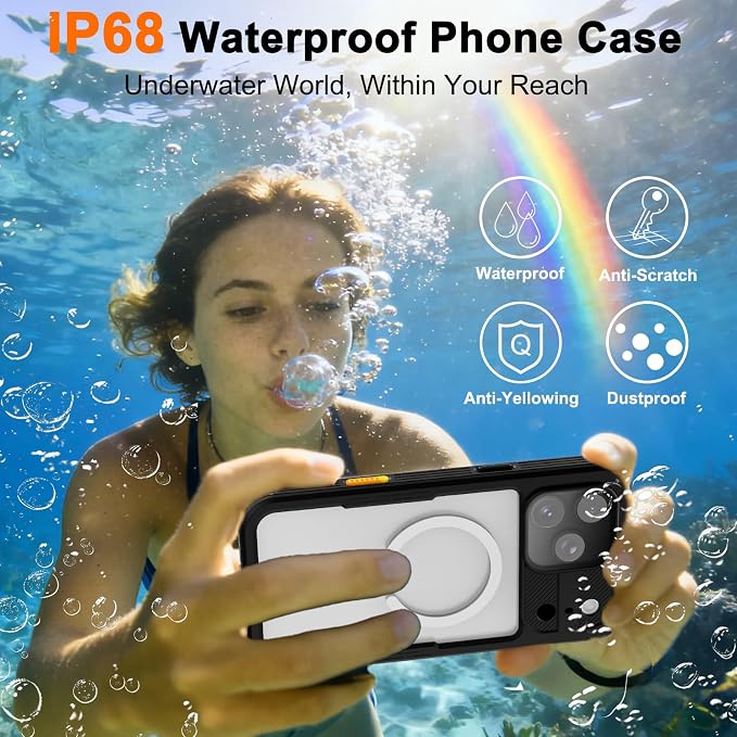Phone Case for iPhone 17 Pro, IP68 Submersible Military Grade Waterproof - Image 4