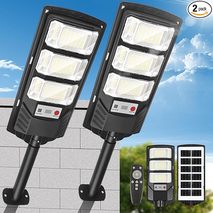 Solar Lights Outdoor Waterproof 2 Pack by Unknown