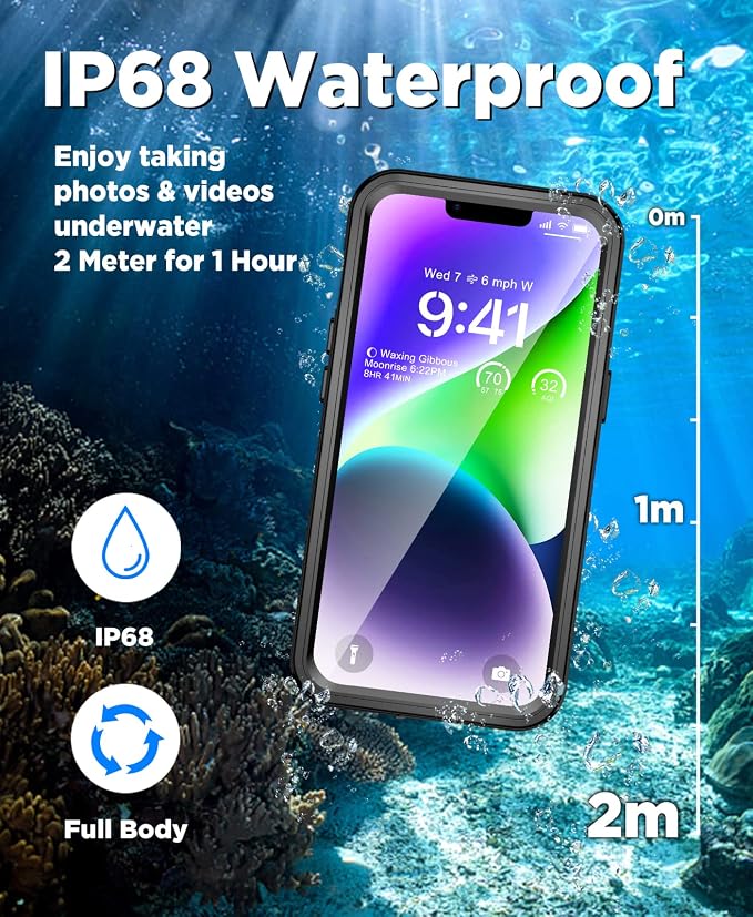 Beeasy for iPhone 14 Waterproof Case Compatible - Image 2