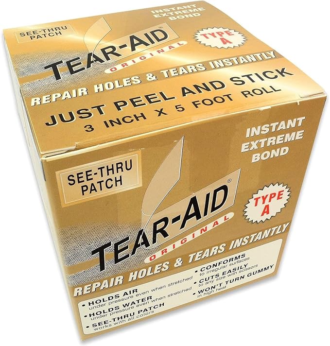 Tear-Aid Fabric Repair Kit, Type A Clear Patch - Image 6