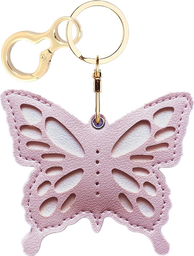BORKUANA Leather Keychain Holder Case Compatible by BORKUANA