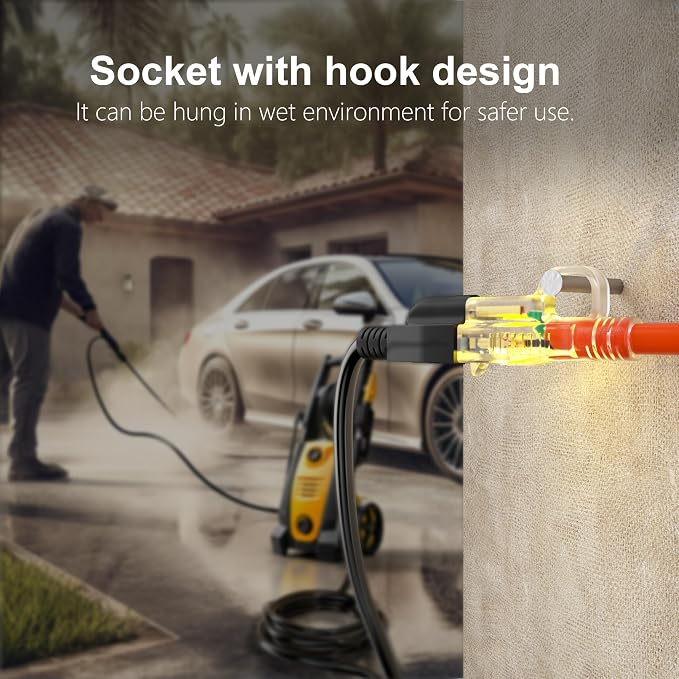 HUANCHAIN 150 ft Outdoor Extension Cord Waterproof 12/3 Gauge Heavy Duty - Image 7