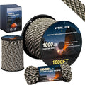 1000lb Paracord Rope, 4mm 12 Triple Strands Paracord, Heavy Duty Tactical by VITALUXE