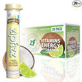 Zipfizz Daily Energy Drink Powder, Coconut Lime, 20 Pack | 3-in-1 Sustained by Zipfizz