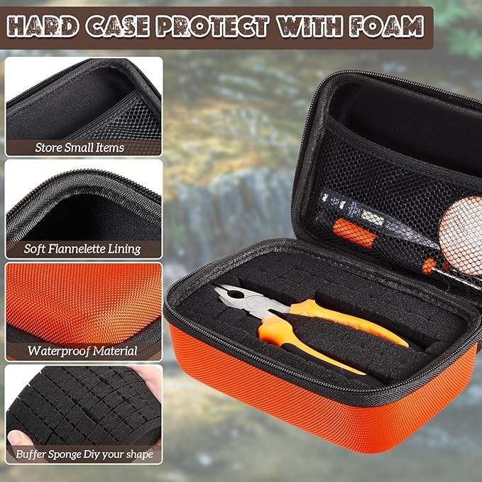 Relaxweex EVA Hard Case with Customizable Foam 7.1 x 4.7 x 3.1 Inch Protective - Image 4
