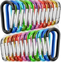 STURME 2" Aluminum D Ring Carabiners Clip D Shape Spring Loaded Gate Small by STURME