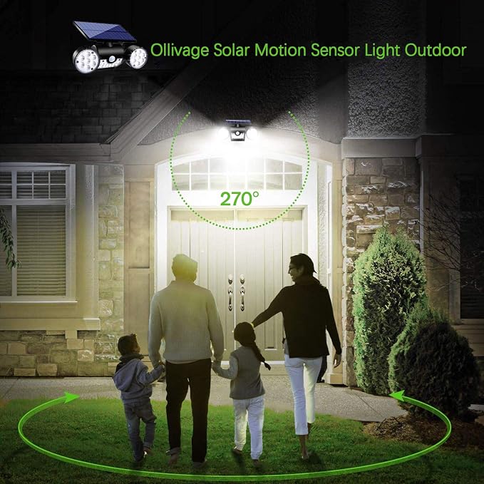Solar Lights Outdoor, Motion Sensor Security Lights Solar Wall Lights - Image 2