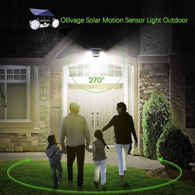 Solar Lights Outdoor, 30 LED Solar Security Lights - Image 2