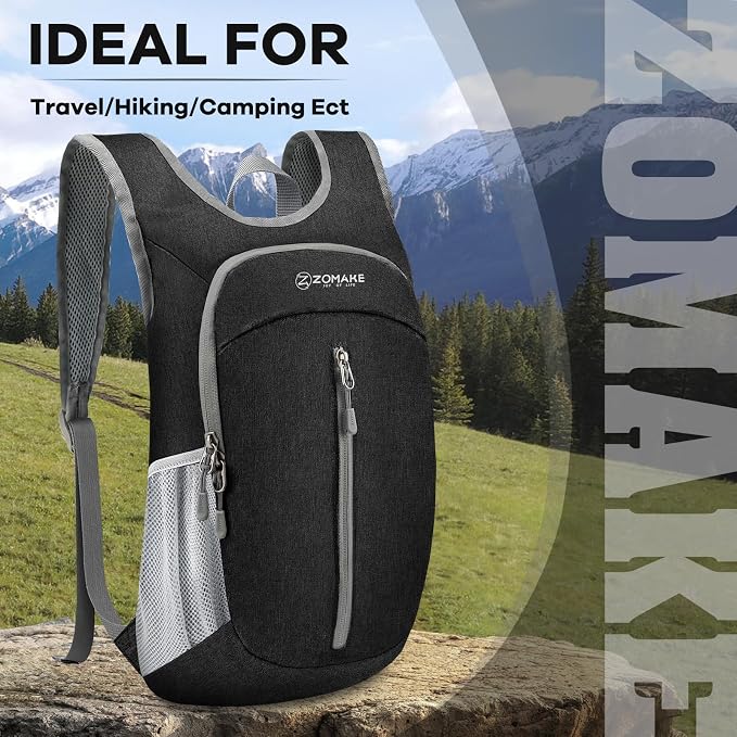 ZOMAKE 10L Ultra Lightweight Packable Backpack, Small Daypack Light Foldable - Image 6