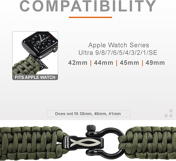 Savior Survival Gear Paracord Watch Band - Image 3