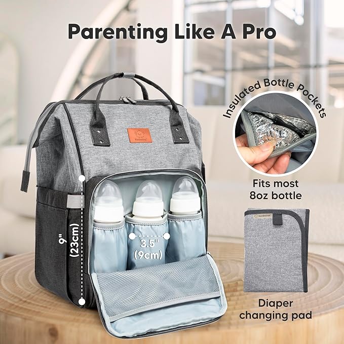 KeaBabies Baby Diaper Bag Backpack - Image 4
