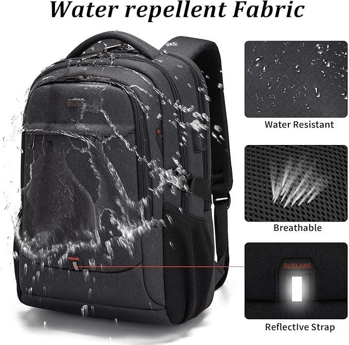 DUSLANG 17 Inch Laptop Backpack - Image 4