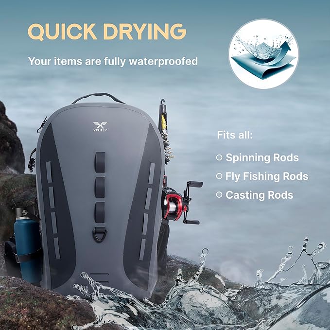 Xelfly Waterproof Fishing Backpack G2 - Image 7