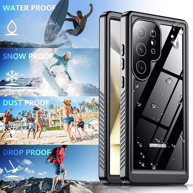 SPIDERCASE Upgraded for Samsung Galaxy S24 Ultra Case Waterproof, Built-in - Image 7