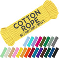 TECEUM Cotton Rope 3/16” – 100 FT – Strong All-Purpose Braided Rope – Natural by TECEUM