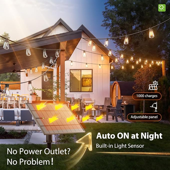 KYY 198FT Solar String Lights Outdoor Waterproof - Image 5
