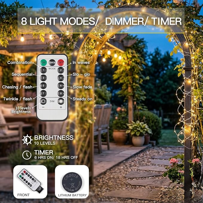 suddus Fairy Lights Battery Operated - Image 2