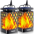TomCare Solar Lights Outdoor Flickering Flame Solar Lantern Outdoor Hanging by TomCare