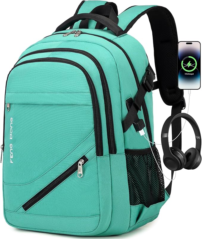 FENGDONG 17.3 inch Large Laptop Backpack Durable Waterproof Travel College by FENGDONG