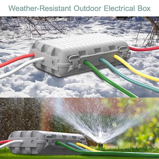 Outdoor Waterproof Electrical Box, Large Extension Cord Cover Plug Protector - Image 5