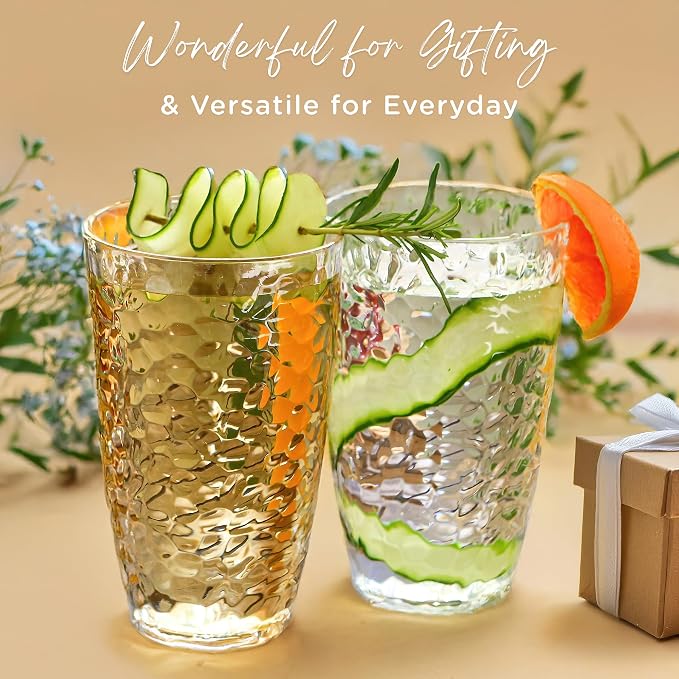 Kate Aspen Clear Hammered Acrylic Cups - Image 5