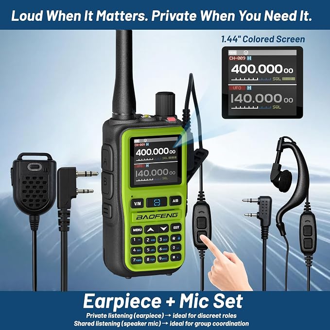 BAOFENG UV-5R Mini Ham Radio: Long Range Handheld Two Way Radio - Image 3