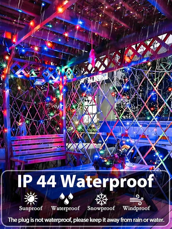 Upgraded 264FT 800 LED Christmas Lights Outdoor Indoor, Xmas Green Wire Plug In - Image 4