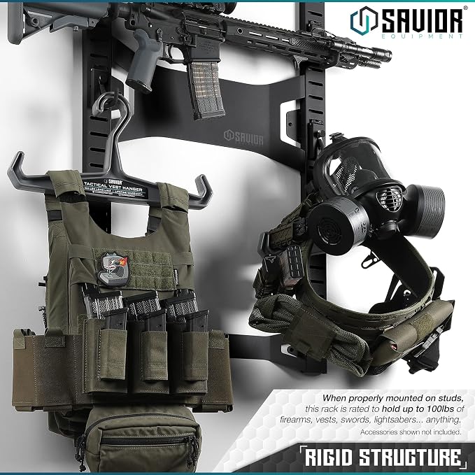Savior Equipment Horizontal Steel Wall Mount Firearm Rifle Display Rack - Image 5