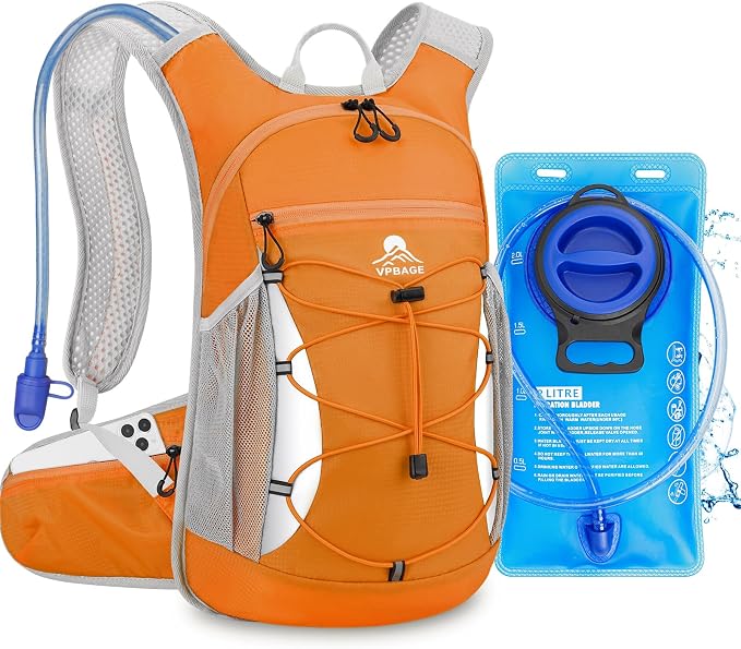 Hydration Backpack with 2L Water Bladder by VpbageGear