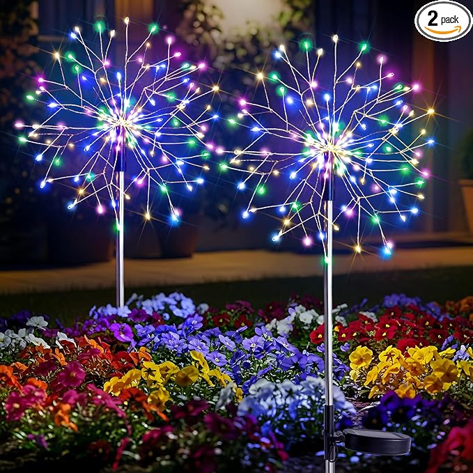 suddus Solar Garden Lights Outdoor Waterproof Decorative, Flowerbed Party by SUDDUS