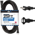 Iron Forge Cable 25 Ft Black Extension Cord, 25 Foot Extension Cord by IronForgeCable