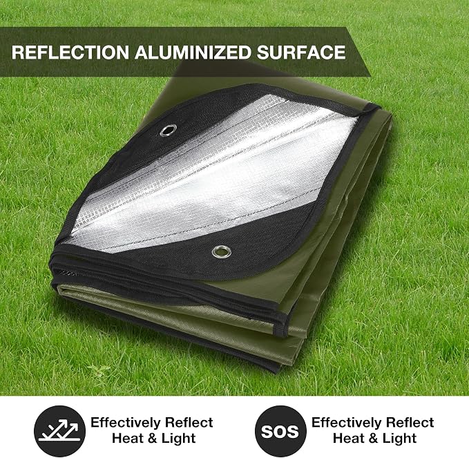 RedSwing 6 Pack Heavy Duty Waterproof Emergency Thermal Tarp, Insulated - Image 6