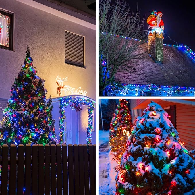 Multicolor Solar Christmas Lights 2Pack Total 180FT 500LED, String Light - Image 3