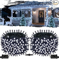 2-Pack Connectable Christmas Lights Outdoor, Total 164FT 400LED Christmas by OZS