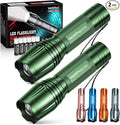 WdtPro LED Flashlight High Lumens SR2000 Pro, 2 Pack Brighter Tactical by WdtPro